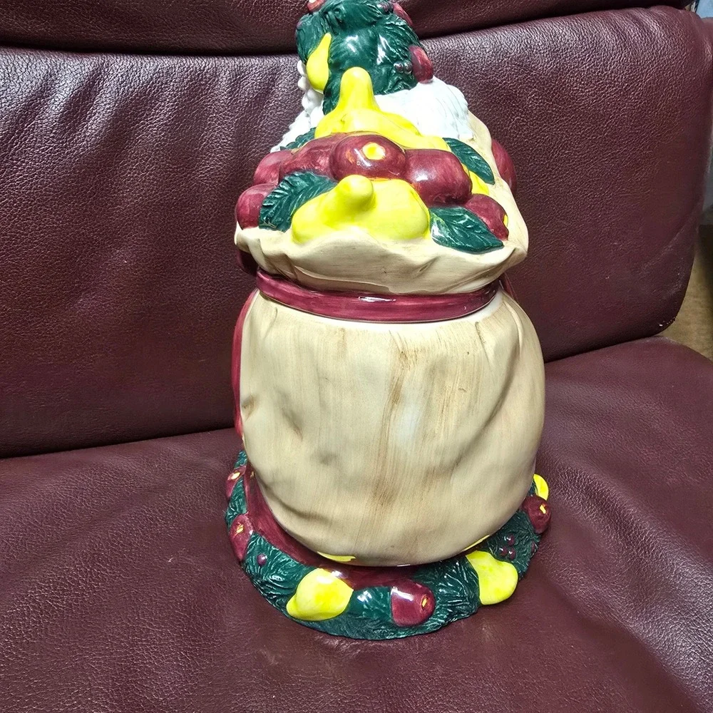 Vintage 1994 Santa Cookie Jar Dayton Hudson Fine Earthenware Christmas Decor